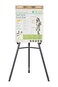 MasterVision Quantum Heavy Duty Display Easel 3562 to 6122 High Plastic Black