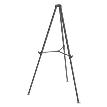 MasterVision Quantum Heavy Duty Display Easel 3562 to 6122 High Plastic Black