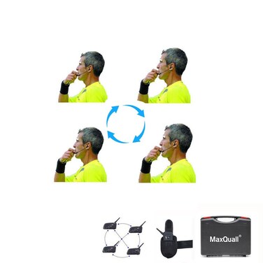 Referee Headset Referee Communication System 4 V4 Plus Referees Talk same time Soccer Football Volleyball Wireless Headsets