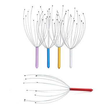 Scalp MassagerHand Held Scalp Head  Neck MassagerPack of 5Colors May Vary