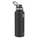 Takeya Originals 40 oz Vacuum Insulated Stainless Steel Water Bottle with Straw Lid Black