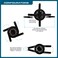 QualGear QGPM002BLKS Projector Ceiling Mount Accessory Black