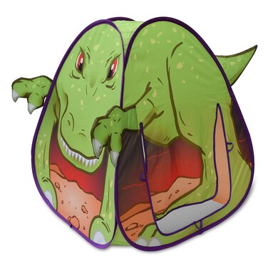Sunny Days Entertainment Dino Adventure Pop Up Tent  Indoor Playhouse for Kids  3D TRex Dinosaur Gift for Kids  Assembly Free and Easy Storage Multi 101979