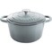 Crock Pot Artisan 5 Quart Enameled Cast Iron Round Dutch Oven Slate Gray