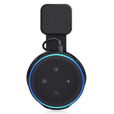 AC Outlet Mount Compatible with Dot 3rd Gen  Flexible mounting Option for Your Alexa Smart Speaker Black 1 Pack