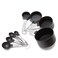 Cooks Corner 8PC Measuring Cups and Spoons Set Black
