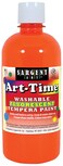 Sargent Art 174714 ArtTime 16oz Orange Washable Fluorescent Tempera Paint