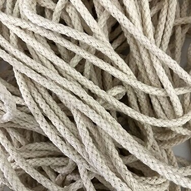 Anrox Supply Co 18 Tubular Natural Cotton Sash Cord Rope Tubular Sewing Craft 5 Yards