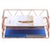 PAG 2 Packs Desktop File Organizer Metal Stackable Horizontal Letter Tray Paper Holder Rack Rose Gold