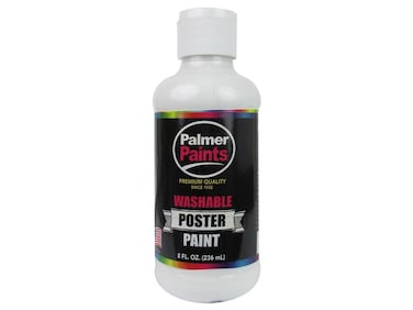 Palmer Washable Poster Paint 8OzWhite White