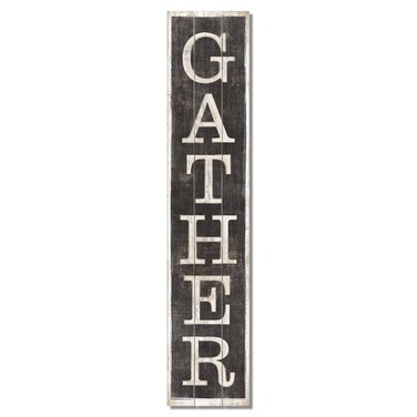 American Woodcrafters Gather Vertical Pine Pallet Sign 36 x 75 inches