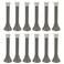 Buthneil 318 Satin Nickel Finish Spring Wall Door Stop with Rubber Bumper  12 Pack