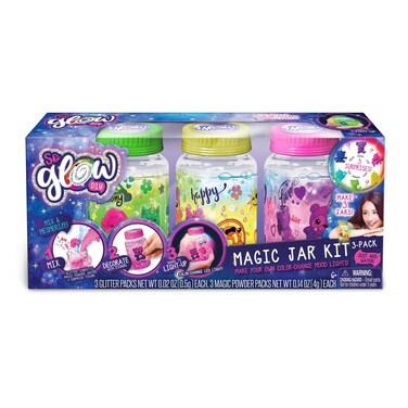 Canal Toys 255007  So Glow DIY Magic Jar Kit 3 Pack Multicolor