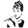 Audrey Hepburn Stencil 65 x 85 inch S  Actress Star Breakfast at Tiffanys Stencils for Painting Template