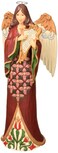 Enesco Jim Shore Heartwood Creek Tall Angel with Harp Multicolor