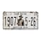 Midsouth Products White John Wayne 1907 American Hero Vintage License Plate