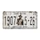 Midsouth Products White John Wayne 1907 American Hero Vintage License Plate