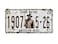 Midsouth Products White John Wayne 1907 American Hero Vintage License Plate