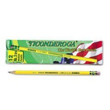 Dixon  Ticonderoga Cedar Yellow Wood Pencils212F Medium Lead 12xDIX13885 2Pack