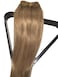 Clip in Human Hair Extensions 7A Grade 70 Gram 7 Pieces Silky Straight Weft Golden Brown Remy Hair Extensions Clip in Real Hair Seamless Clip on Extensions for Women 15 Inch