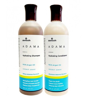 Adama Minerals Shampoo and Conditioner Set 16 oz Hydrating Coconut Jasmine
