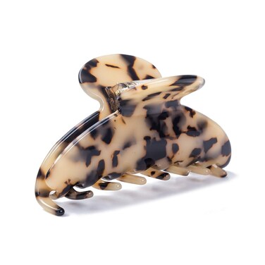 Prettyou Large Size 35 Handmade Celluloid French Design Barrettes Tortoise Shell Claw Fashion Accessories Hair Clip for Women B