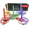 MABUA Ring Toss Game for Outdoor  25 Ropes 5 Pegs1 Carry Bag  Yard Outdoor Games for Adults and Family  Ring Toss Rings Backyard Horse Fun Lawn Outside Indoor Ring Toss Games for Adults