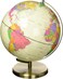 World Globe Great for Kids and Adults with Stand Desk 8 Inch Globe 12 Inch Educational Deluxe Blue Ocean Black Base Full Earth Geography  White Ocean 8 Inch Diameter
