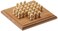 Solitaire Game Set  Mini Travel Set  Bamboo Board Game  Simple Funny Family Party Board Game
