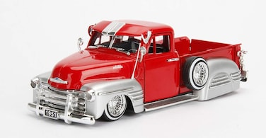 JADA 124 WB  Metals  Just Trucks  1951 Chevrolet Pickup RedSilver