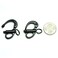 Jig Pro Shop 2 Pack Stainless Steel Fixed Eye Snap Paracord Shackle Black