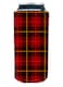Flannel Plaid Pattern 16 oz Can Coolie