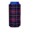 Flannel Plaid Pattern 16 oz Can Coolie