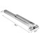 Happybuy Door Push Bar Panic Exit Device with Exterior Lever Commercial Emergency Exit Bar Panic Exit Device for Wood Metal Door Panic Exit Bar with Door Knob Push Bar with Lever