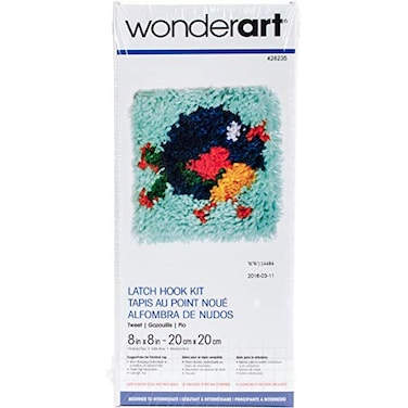 Wonderart Tweet Latch Hook Kit 8 x 8