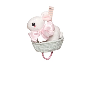 Manhattan Toy Lullaby Bunny Pull Musical Crib and Baby Toy