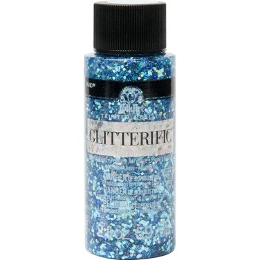 PlaidCraft Folkart Glitterific Glitter Paint Blue