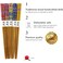 JapanBargain 3648 Bamboo Chopsticks Set Reusable Japanese Chinese Korean Wood Chop Sticks Hair Sticks Dishwasher Safe 5 Pair Gift Set 9inch