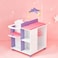 Olivias Little World Little Princess Baby Doll TwoSided Wooden Baby Doll Changing Station with Storage Shelves Closet Highchair Changing Table and Sink White with Purple and Pink Accents
