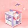 Olivias Little World Little Princess Baby Doll TwoSided Wooden Baby Doll Changing Station with Storage Shelves Closet Highchair Changing Table and Sink White with Purple and Pink Accents