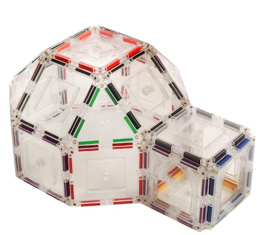 Shapemags 40 Piece Set 40 Pcs Magnet Building Tiles Magnetic Blocks  Rainbow Set 3D Construction Building