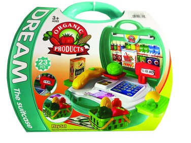 Master Toys 23 Pc Supermarket Play Set with Carry Case