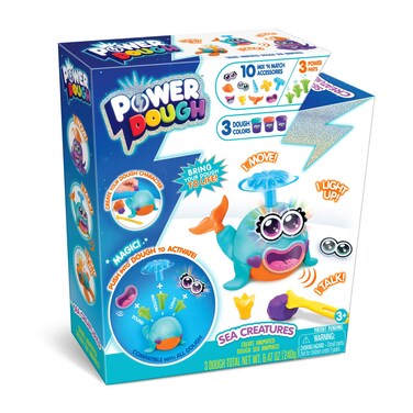Canal Toys Power Dough Sea Creatures Medium Box Interactive Dough 17Piece 273005
