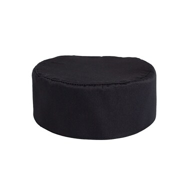 Pill Box Chef Cap Black