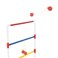 Hey Play Ladder Toss Outdoor Game Two PVC Game Sets with 6 Bolas and Carrying Case for Kids and Adults