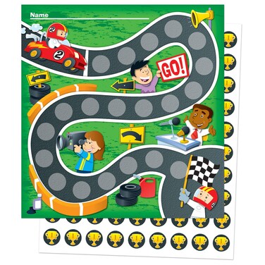 Carson Dellosa Racing Mini Incentive Charts 148003