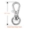 Paxcoo 150 Pcs Key Chain Hooks with Key Rings and D Rings Bulk for Lanyard Supplies Small Size