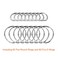 Paxcoo 150 Pcs Key Chain Hooks with Key Rings and D Rings Bulk for Lanyard Supplies Small Size