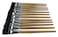 School Smart Black Bristle Short Handle Paint Brush 34 Inch Pack of 12