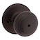 Kwikset Cove Interior Privacy Door Knob with Lock Door Handle For Bathroom and Bedroom Venetian Bronze Keyless Turn Lock Doorknob